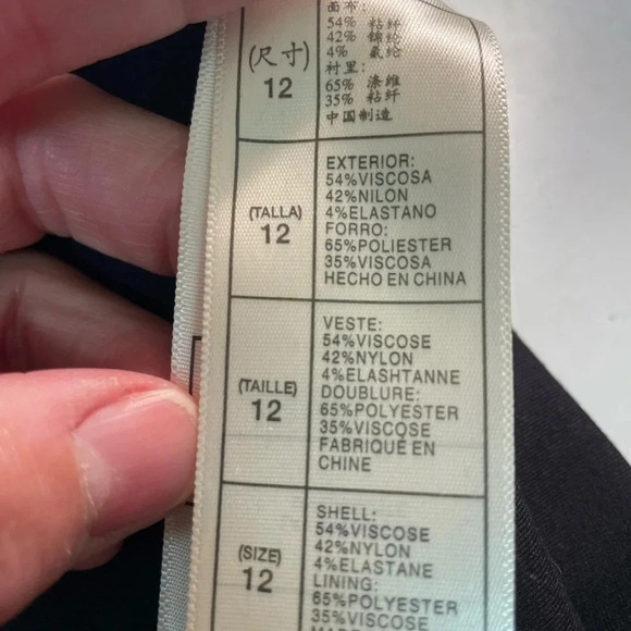 Leon Max limited edition black dress with leather criss cross at waist. Size 12 - Picture 5 of 6